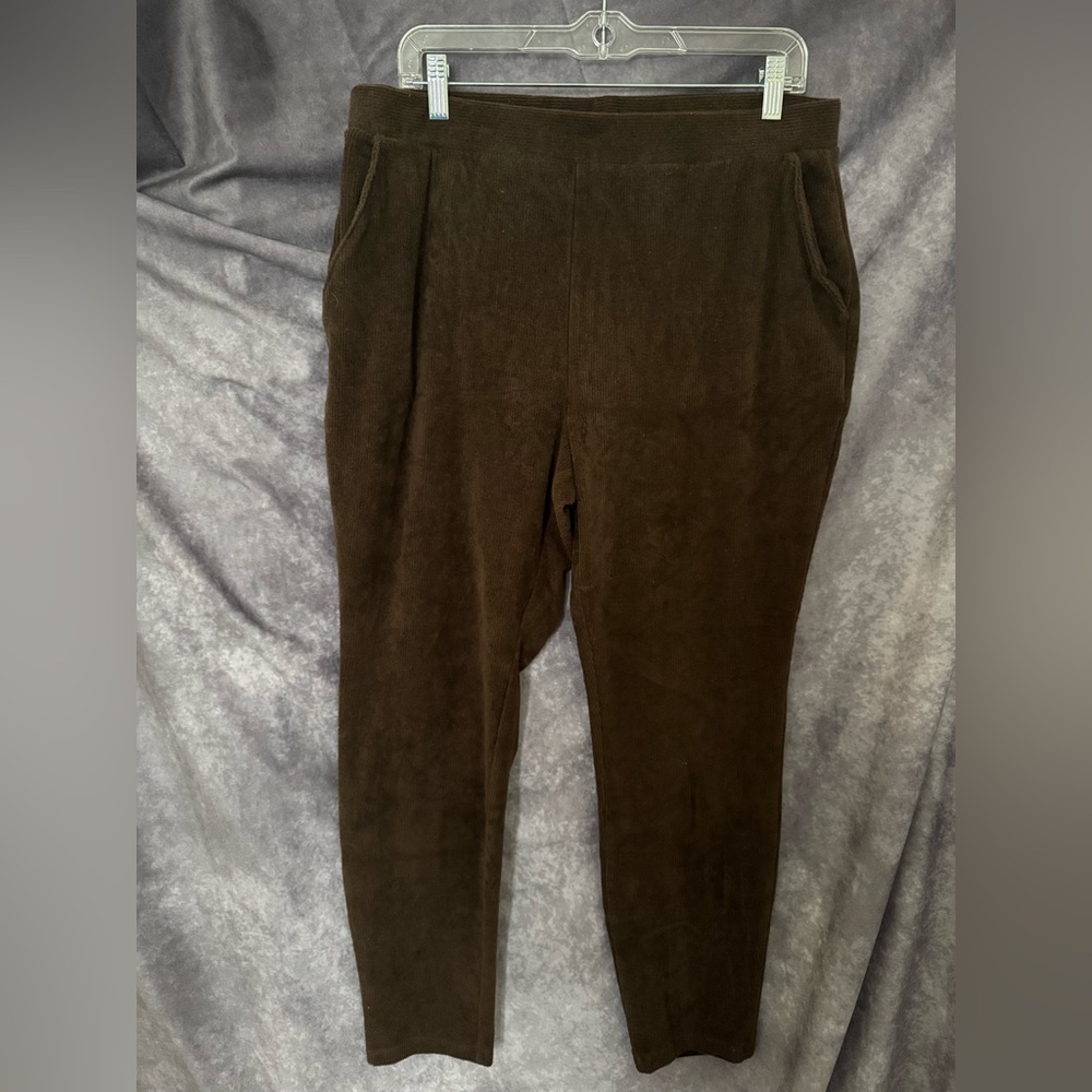 Lands' End Chocolate Velour Trousers